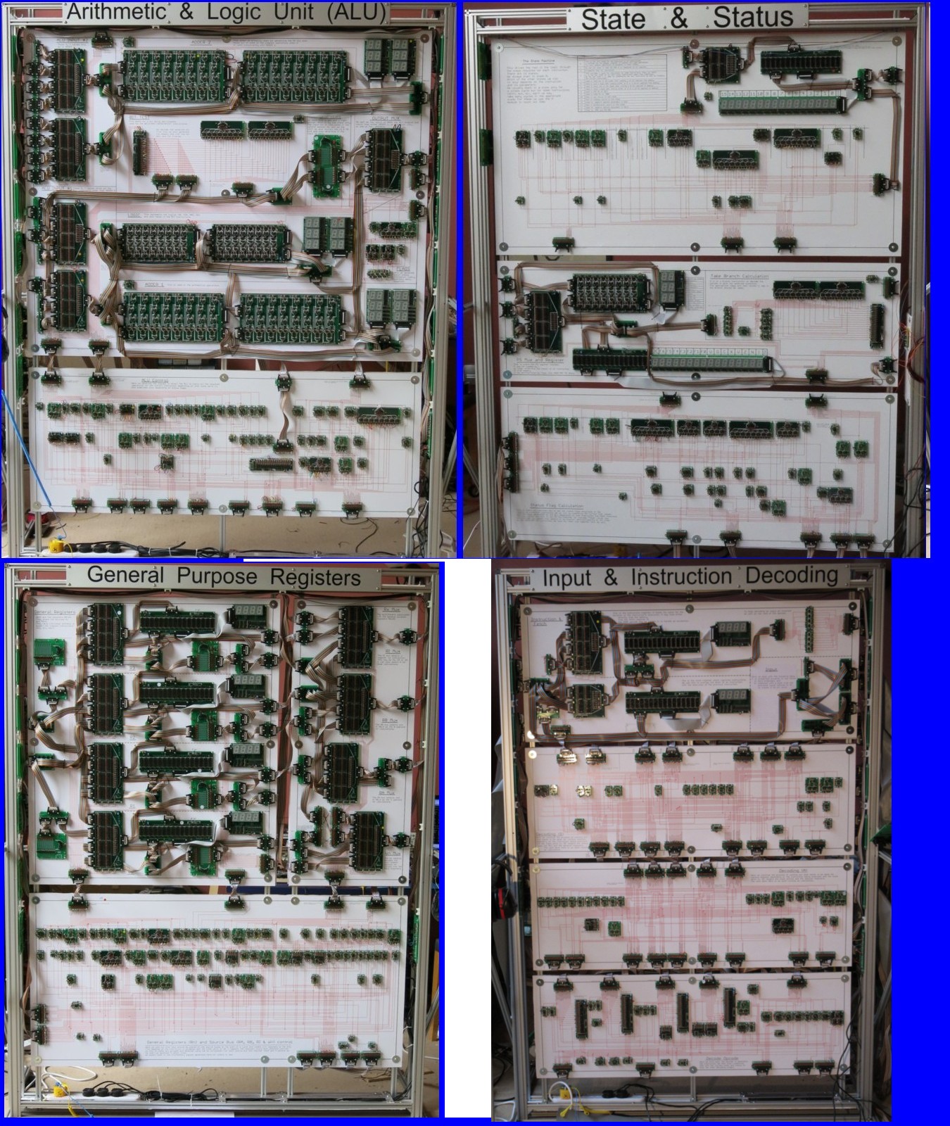 Picture of ALU and state machine frames