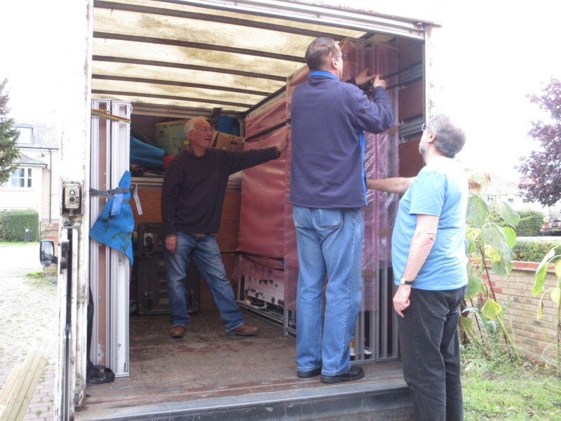 loading the van